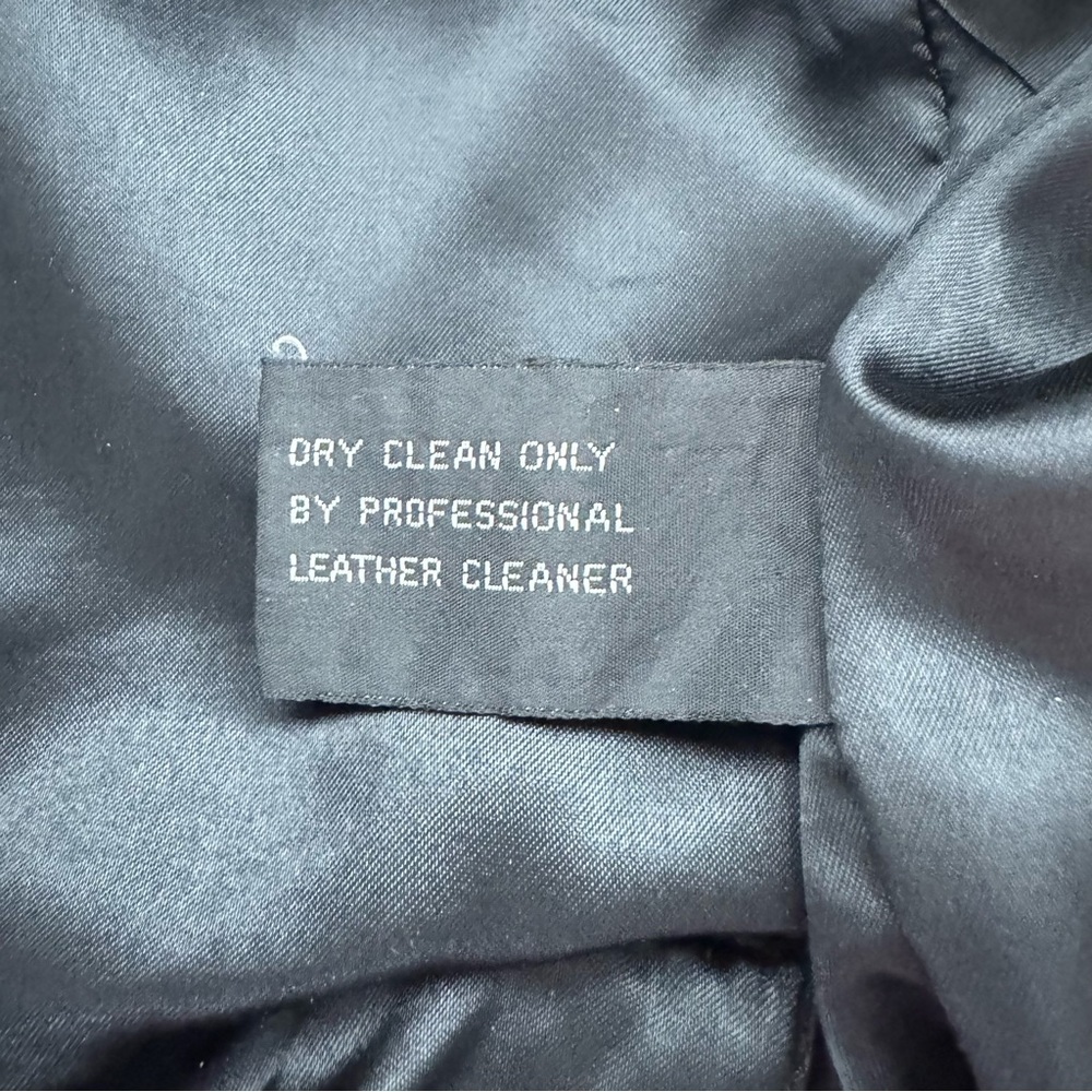 Vintage Avanti Black Genuine Leather Long Trench Coat PM - Picture 10 of 14